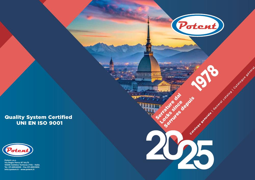 Capa: Catálogo Geral POTENT 2025